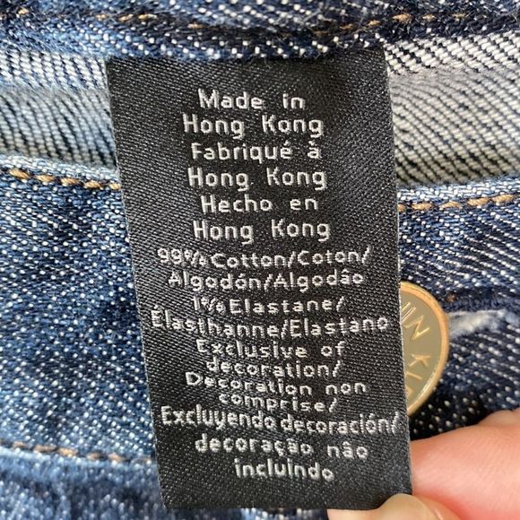 Vintage Calvin Klein Wide Leg Jeans Sz 10P - Picture 5 of 12